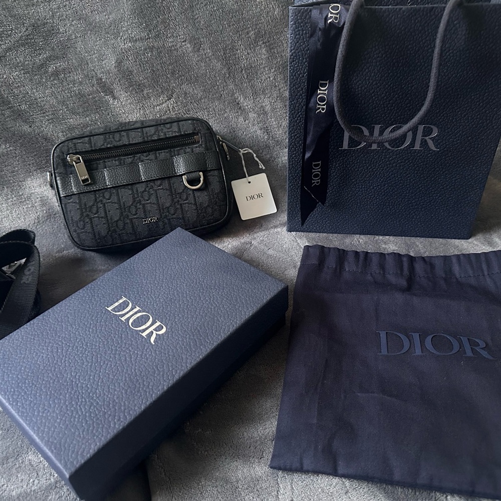 Dior Black Multicolor Mini Bag-Wallet
